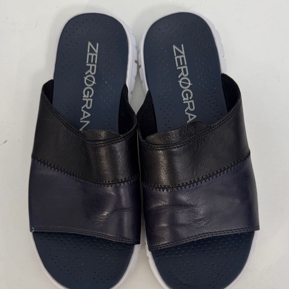 Zerogrand Women’s Size 9.5 Black Slides Size Slip-On Comfort Lightweight